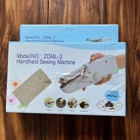 Handheld Single-Thread Sewing Machine, White - Picture 2 of 10